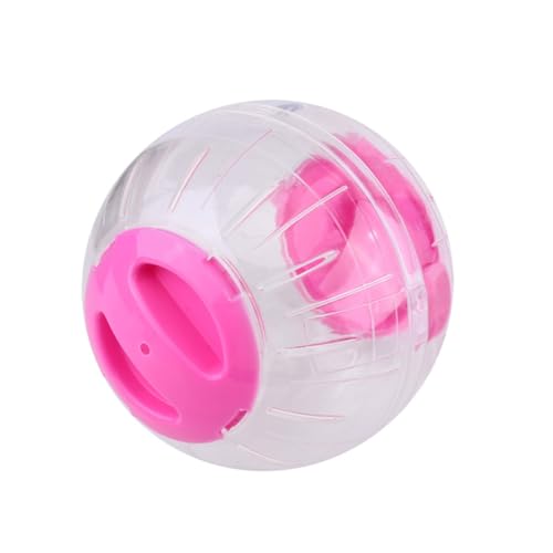 Hohopeti 2st Kleiner Laufball Für Haustiere Hamster Mini Kleines Tier Meerschweinchen-Gymnastikball Blitzspielzeug Haustier Spielzeug Mini-Hamster Großer Hamster Sportspielzeug Ratte Rosa von Hohopeti