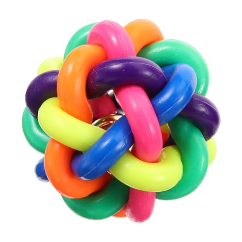 Hohopeti 2st Welpenball Kleines Kauspielzeug Für Hunde Flauschige Kuscheltiere Spielzeug Für Haustiere Quietschendes Spielzeug Für Hund Welpen-Puzzle Plüschtiere Hundeball Colorful von Hohopeti