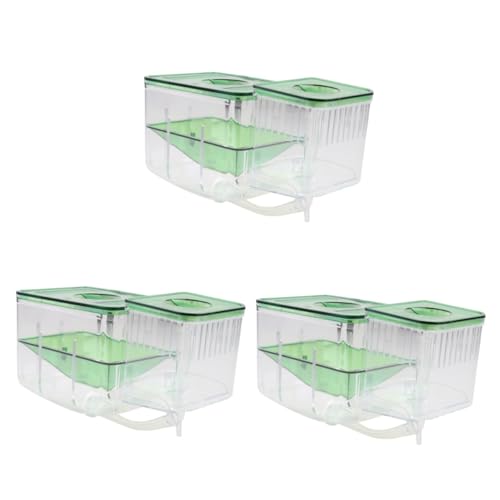 Hohopeti 3 Stück Box Aquarium Zuchtbecken Doppelzuchtbecken Aquarium Akklimatisierung Guppy Kindergarten Tank Fischkorb Zuchtbecken Für Fische Salzlake Eier Aquarium Inkubator von Hohopeti