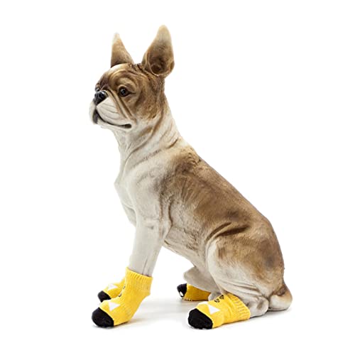 Hohopeti 4-teiliges Hundesocken-Set Aus Baumwolle Für Haustiere Komfortables Design Für Welpen von Hohopeti