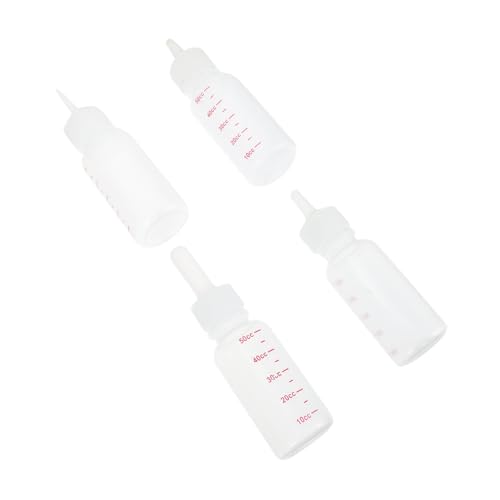 Hohopeti 4 stücke Kätzchen Flaschen für Pflege Haustier Katze Milch Fütterung Flasche Set Neugeborenen Pet Feeder Katze Fütterung Flasche Tier Feeder von Hohopeti