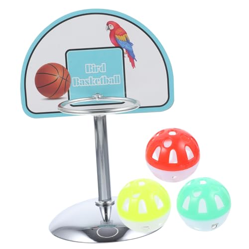 Hohopeti 4 Stück Papagei Spielzeug Futterspielzeug Für Papageien Stapelspielzeug Spielzeug Für Papageienkäfige Papagei Basketballkorb Vogel-basketballspielzeug Mini-Spielzeug Plastik von Hohopeti