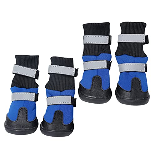 Hohopeti 4 Stück Schneestiefel Für Haustiere Lange Röhrenschuhe Für Haustiere Hundestiefel Schuhe Für Große Hunde Socken Turnschuhe rutschfeste Hundeschuhe Winterschuhe Für Hunde Persenning von Hohopeti