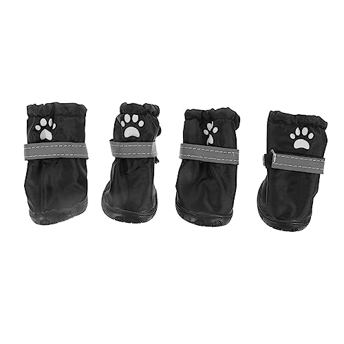 Hohopeti 4 Stücke Schuhe Für Haustiere Atmungsaktive Schuhe Für Hunde Wasserdicht Stiefel Hund Schneeschuh Regen Stiefel Für Hunde Hunde Stiefel Polyester Schuhe Für Haustiere von Hohopeti