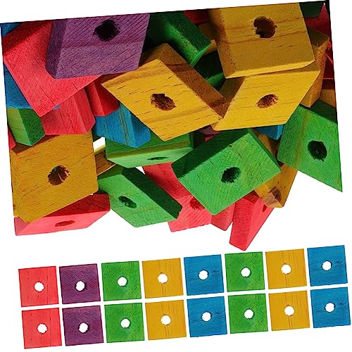 Hohopeti 400 STK Holzspäne selber Machen großes Papageienspielzeug Kaninchenspielzeug knete Spielzeug knetspielzeug Hamster Spielzeug spielzeuge Beißspielzeug aus Holz Zähneknirschspielzeug von Hohopeti