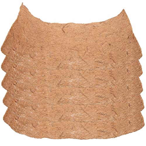 Hohopeti 5St Nestmatte für Hühnerstall Nesting-Pads Hühnereimatte Hühner-Legematte Hühnermatten Nistkästen Huhn Haustier Bettmatte für Kleintiere Hühnerteppiche Eierkissen Kokos Light Brown von Hohopeti