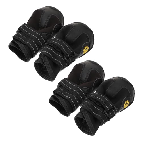 Hohopeti 2 Sets Hunde-Schneestiefel Warme Und Bequeme Haustierschuhe Für Outdoor-aktivitäten – Wanderschuhe Für Welpen Größe 6 4 Stück X 2 von Hohopeti