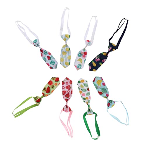 Hohopeti Sommer-Haustier-Fliegenhalsband-Set 8 Stück Katzenkrawatte Hundekrawatte Früchte-Design für die meisten Haustiere für Partys und Veranstaltungen von Hohopeti