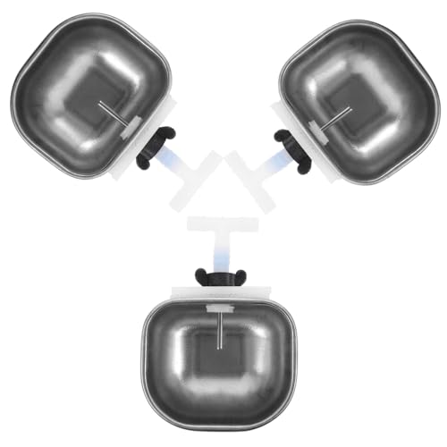 Hohopeti 9 STK Kaninchentrinker Kaninchen Schwerkraftbrunnen Automatische Tränke Für Haustiere Wasserspender Für Kaninchen Automatische Zuführung Hasennippel Wasserflasche Rostfreier Stahl von Hohopeti
