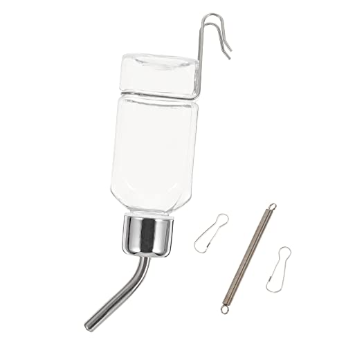 Hohopeti Wasserflasche Unterwegs Pet Hanging Water Dispenser Automatischer Trinkspender Für Haustiere Auslaufsichere Wasserflasche Für Und Katzen Transparent Ideal Für Reisen Und von Hohopeti