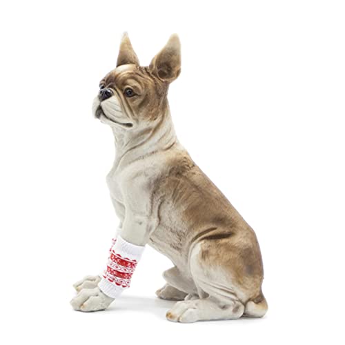 Hohopeti Beinwärmer für kleine Hunde, Winterkleidung, kleine Hundesocken, lange Beinstulpen, Hundepfotenpolster, Haustierbedarf, Wintersocken, schmutzige große Hunde, 4 Stück von Hohopeti