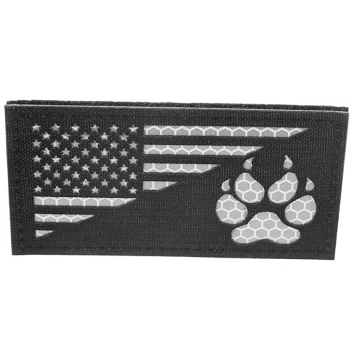 Hohopeti Geschirr-Patch hundegurt hundelaufband Hunde Geschirr Aufnäher Hunde Weste Hunde Accessories Taktische Weste Dekoration Haustierweste-Applikation dekorative Hundeflecken Nylon von Hohopeti