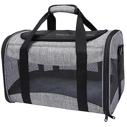 Hohopeti Großer Durchsichtiger Rucksack Reisetasche Für Haustiere Tragetasche Für Haustiere Atmungsaktive Katzentasche Welpe Mesh-Tasche Tragetasche Für Katzen Falten Reisen Kleine Tiere von Hohopeti