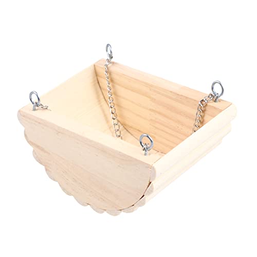 Hohopeti Papagei Hamster Schaukel Nest Holz Hängen Nest Kette Pet Supplies Für Hohe Ruheplatz von Hohopeti