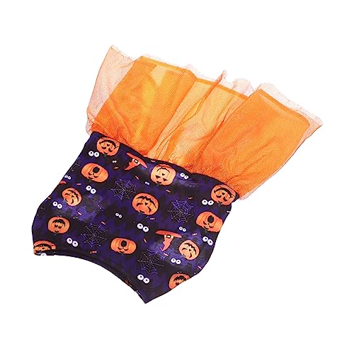 Hohopeti Halloween-Kleid Für Haustiere Hundekleidung Welpenrock Halloween-hunderöcke Kleidung Zum Anziehen Für Haustiere Geburtstagshundebekleidung Party-katzenbekleidung Orange Polyester von Hohopeti