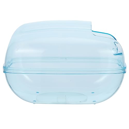 Hohopeti Hamster Toilette Hamster klo Hamster sandbad Hamster Badezimmerbedarf Sandbadbehälter für Hamster Sandbad Becken Badewanne transparentes Hamsterbecken Hamster-Plastik-Badezimmer von Hohopeti