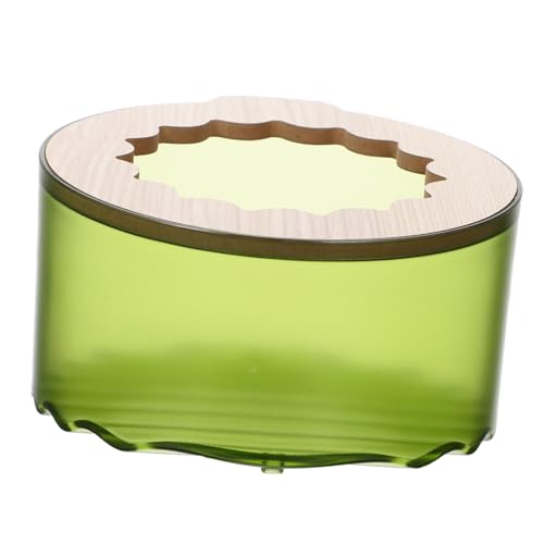 Hohopeti Hamster Toilette Hamster klo Hamster sandbad Kleintier Badezimmer Hamster Spielzeug Kaninchen behandelt Hamstersandbad Wannen Hamsterversteck Sandbad für Hamster ABS， Green von Hohopeti