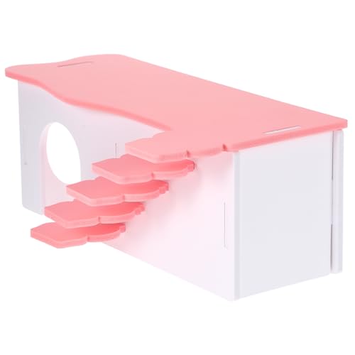 Hohopeti Meerschweinchen Futtersuche Spielzeug Hamster Versteck Käfig Zubehör Leiter Für Hamster Bequemes PVC Nest von Hohopeti