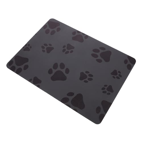 Hohopeti PU-Silica-Futtermatte 40 x 30 cm leicht zu reinigen faltbar rutschfest langlebig für Katzen und Hunde von Hohopeti