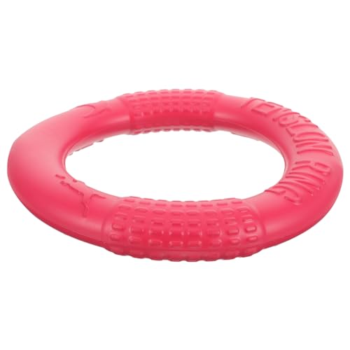 Hohopeti Hund Flying Disc Spielzeug Kauen Haustier Outdoor Spielen Welpen Training Liefert Robust Rot Klein von Hohopeti