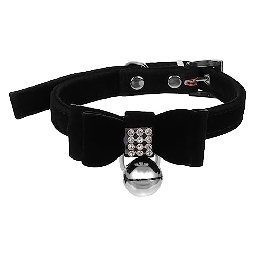 Hohopeti Haustierhalsband Katze Strasshalsband Kätzchen Glockenhalsband Hundeglockenhalsband Haustierschleifenhalsband Katzenhalsband Welpenglockenhalsband Katzenglockenhalsband von Hohopeti