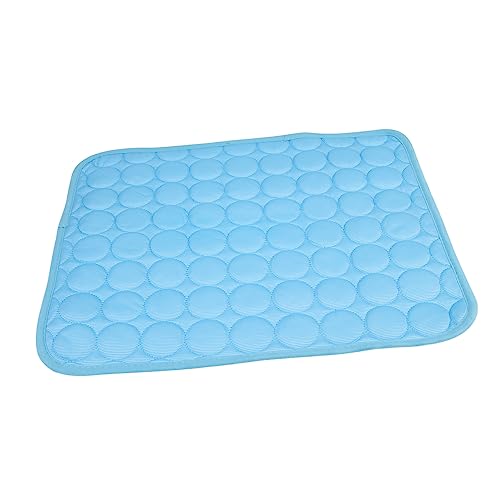 Hohopeti Haustiermatte haustierbett pet Bed hundehölenbett hundebett Hundekühlung Katze Sommer Leinenmatte hundematte kühlung katzenbett Kühlkissen für Welpen Kühlende Hundematte Tuch Blue von Hohopeti