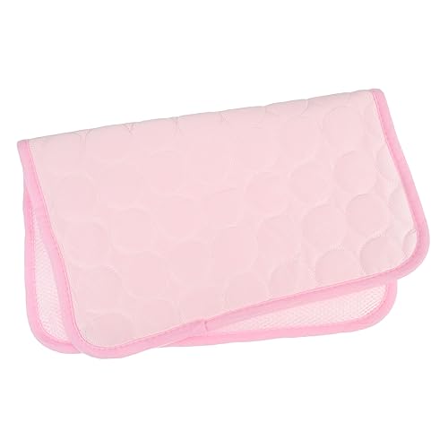 Hohopeti Haustiermatte haustierbett pet Bed katzenzubehör Kühlmatte für Hunde Hundekühlung Kühlmatte für Katzen Hundehaltung Gel kalt Kühlmatte für Haustiere Sommerschlafmatte Tuch Rosa von Hohopeti