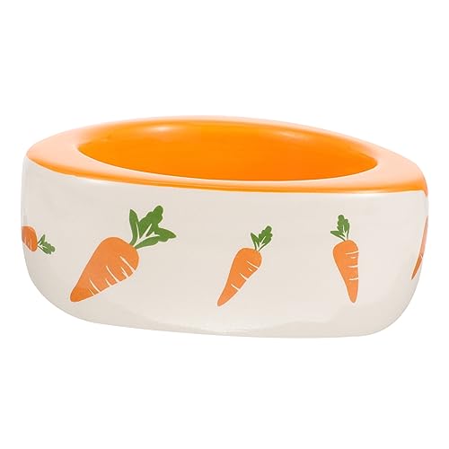 Hohopeti Haustiernapf pet Bowl keramikschale Hamster Futter Schüssel Meerschweinchen Futtertrog Keramik Futtertrog Eichhörnchen-Picknicktisch Futterautomat für Hamster Lebensmittelbehälter von Hohopeti