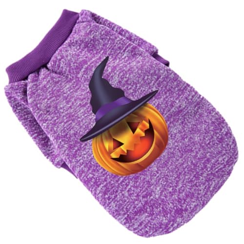 Hohopeti Halloween Haustier Lustige Kleidung Welpen Warme Mantel Haustier Kürbis Pullover Hund Katze Warme Kleidung Für von Hohopeti