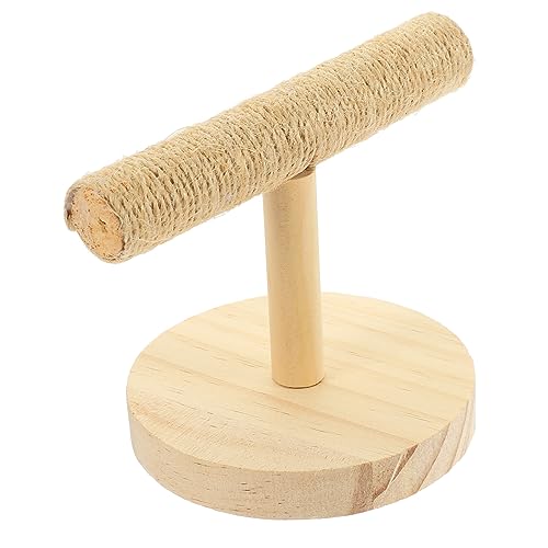 Hohopeti Große Vogel Papagei Sitzstangen Indoor Papagei Sitzstange Holz Vogel Dusche Sitzstange Kauen Stand von Hohopeti