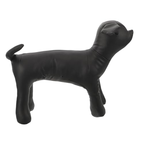 Hohopeti Schaufensterpuppenmodell Hund Schaufensterpuppen Pu Leder Hund Schaufensterpuppe Hunde Kostüm Display Schaufensterpuppe von Hohopeti