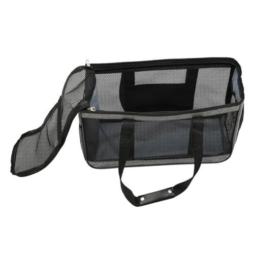 Hohopeti Tasche für Haustiere Outdoor-Welpenträger Rucksackträger für Hunde Dog Carrier Bag Hunde Handtasche hundekotbeutel Reiserucksack Katzenträger Reise-Katzentrage im Freien Netz Grey von Hohopeti