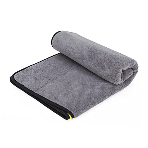 Hohopeti Waschhandtuch für Haustiere schnelltrocknend Handtuch schnell trockenes Handtuch Dog Towel saugfähige Tücher mikrofaser Badetuch Welpen Handtuch schnell trocknende Decke Dark Grey von Hohopeti