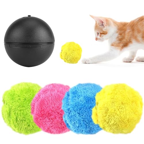 Hojalis Active Rolling Ball Hund,Selbstrollender Ball Hund,elektrischer ball hund,Interaktives Spielzeug Katzenball Für Katze&Dogs, automatischer rollender ball elektrische spielzeug ball für hund (2) von Hojalis