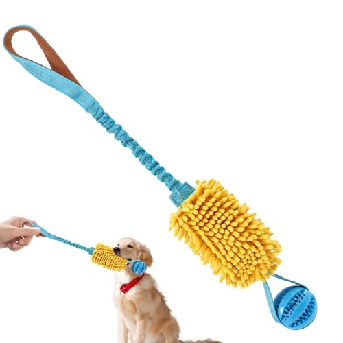 Holdes Hundespielzeugseil, Hundeschleppspielzeug - Lustiges, quietschendes Kauspielzeug für Hunde,Pet Supplies Hunde-Schlepperseil mit elastischem Kordelzug, Hunde-Tauziehspielzeug für den Innen- und von Holdes