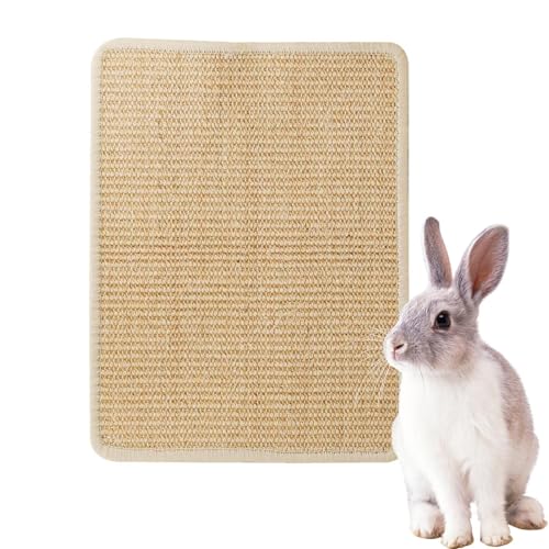 Holdes Kaninchen Kratzmatte | Natürliche Sisal Kratzmatte Für Kleintiere | Nagetafel Aus Naturmaterial, Möbelschutz Für Haustiere, Käfigzubehör Für Chinchilla Hamster Und Nagetiere Holdes Kaninchen Kratzmatte | Natürliche Sisal Kratzmatte Für Kleintiere | Nagetafel Aus Naturmaterial, Möbelschutz Für Haustiere, Käfigzubehör Für Chinchilla Hamster Und Nagetiere von Holdes