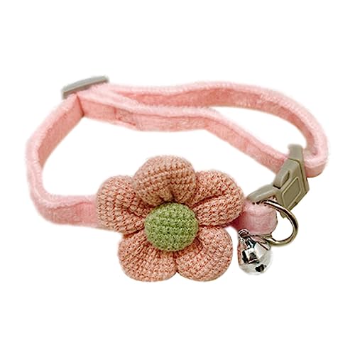 Holdes Katze Blumenhalsband - Breakaway Katzenhalsbänder Blumen mit Glocke | Sicheres Haustier-Halskettenzubehör für Hochzeitsfeiern von Holdes