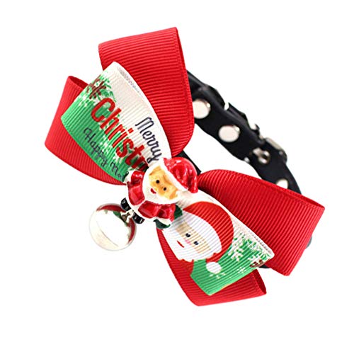 Holibanna Strumpffüller Hundehalsband für Welpen Weihnachts-Haustierhalsband Verstellbares Haustierhalsband weihnachtstierbedarf Verstellbarer Kragen Weihnachten Haustierzubehör Schleife von Holibanna