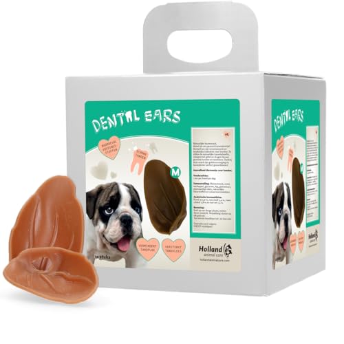 Dental Ears - Hundesnacks - Gesunde Zähne - Kauartikel - Hundekauartikel - 12 Stück von Holland Animal Care