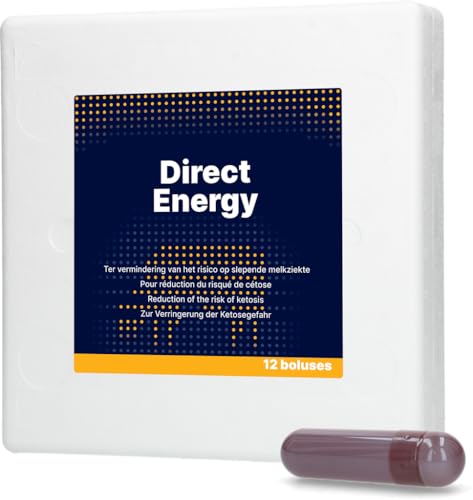 Direct Energy Bolus - Diätfuttermittel für Kühe - Tierfutter - mit Tripe Stimulus - 12 Stück - 67 Gramm von Holland Animal Care
