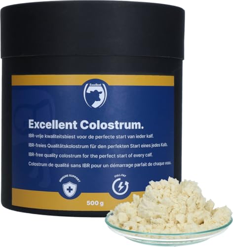 Excellent Colostrum - Tierfutter - Qualitätscolostrum - Aufwachsendes Kalb - 500 g - Nutztier - Neugeborenes Kalb von Holland Animal Care