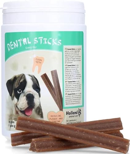 Excellent Dental Sticks Every Day - 25 Stück - Kaustange - Reduzierung von Zahnbelag und Zahnstein Hund - Ergänzende Tiernahrung - 500 Gramm von Holland Animal Care