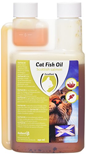 Excellent Lachsöl für Katzen- Cat Salmon Oil- gesundes Lachsöl für Katzen-250 ml von Holland Animal Care