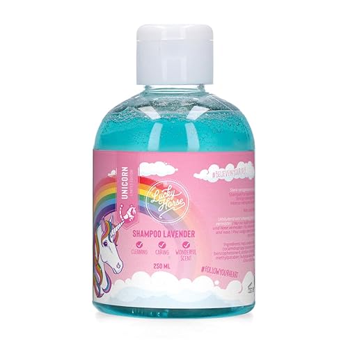 Lucky Horse Unicorn Shampoo - Reinigt kraftvoll und pflegt das Haar perfekt - Köstlich duftendes Shampoo für Pferde - Lavendel - 250 ml von Holland Animal Care