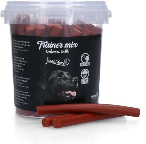 Luna's Choice Trainermix Lachssticks - Hundesnacks für das Training - Weiche Hundeleckerlis - Ohne Zuckerzusatz - 500 Gramm von Holland Animal Care