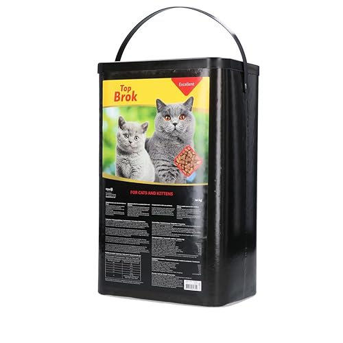 Topbrok Excellent Katze und Kitten - Katzenfutter für ausgewachsene Katzen und Kätzchen - Tierfutter reich an Vitaminen - Fördert die Fitness - Frischfleisch, Huhn und Fisch - 10 kg von Holland Animal Care