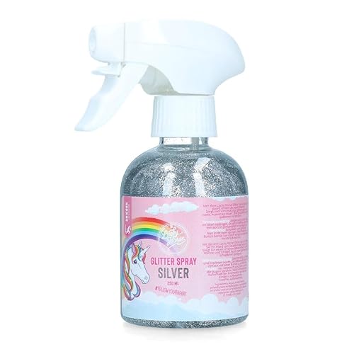 Lucky Horse Glitter Spray - Schönes Glitzern auf Fell, Mähne und Schweif - Für Pferde geeignet - 250 ml – Silber von Holland