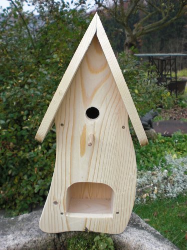 Dekorativer Nistkasten(N1)-mit Vogelfutterhaus -Vogelhaus-Vogelhäuschen-sauberste Verarbeitung-Vogelhaus Garten Deko von Holz und Gartentrends