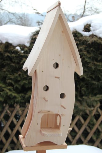 Dekorativer XXXL Nistkasten(N4) mit Vogelfutterhaus-Vogelhaus--Vogelhäuschen-sauberste Verarbeitung-Vogelhaus Garten Deko von Holz und Gartentrends