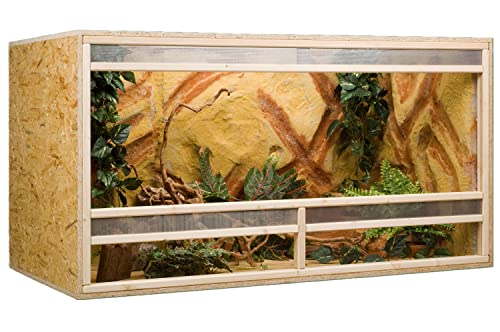 OSB-Terrarium 150 x 80 x 80 cm Frontbelüftung von Holzkonzept